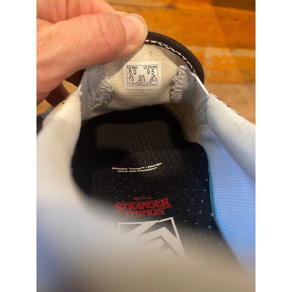 Vans x Stranger Things Custom Hellfire Club Slip On Shoe Men 8 Women's 9.5 NWOB - Picture 5 of 5